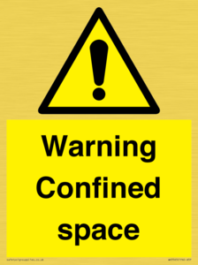 Warning Confined space